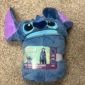 NEW LILO & STITCH ADULT HOODED BLANKET